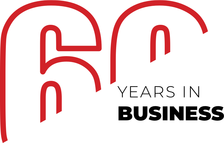 Sixty years in business logo | Carpets by Direct