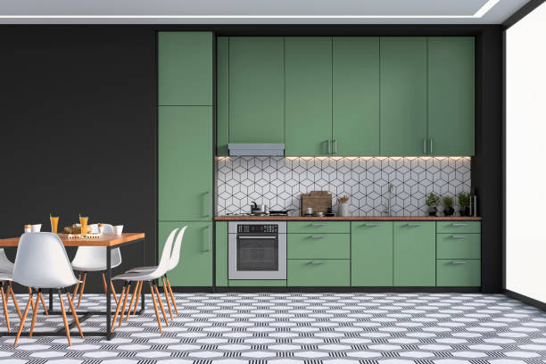 Green cabinets | Carpets by Direct